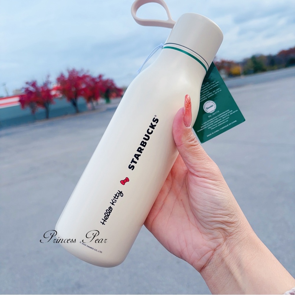 Hello Kitty x Starbucks Stainless Water Bottle- Limited Edition - Picture 2 of 3